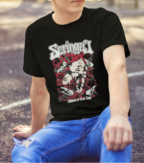 Seringai Wolves Of East Asia Tour 2025 Metal Band Skull And Bones Art T-Shirt