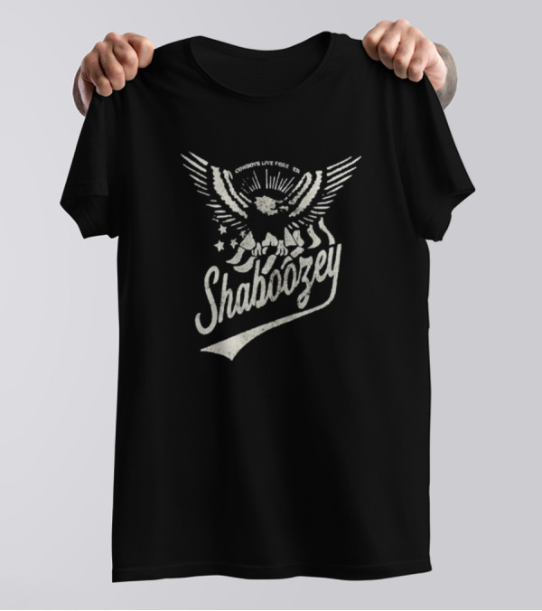 Shaboozey Cowboys Live Forever Boozey Eagle Starry Wings T-Shirt