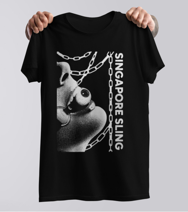 SINGAPORE SLING Mask Chains Artwork T-Shirt
