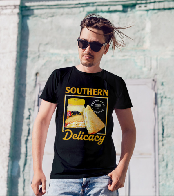 Southern Delicacy Duke's Mayo Round Here Bailey NC Clothing T-Shirt