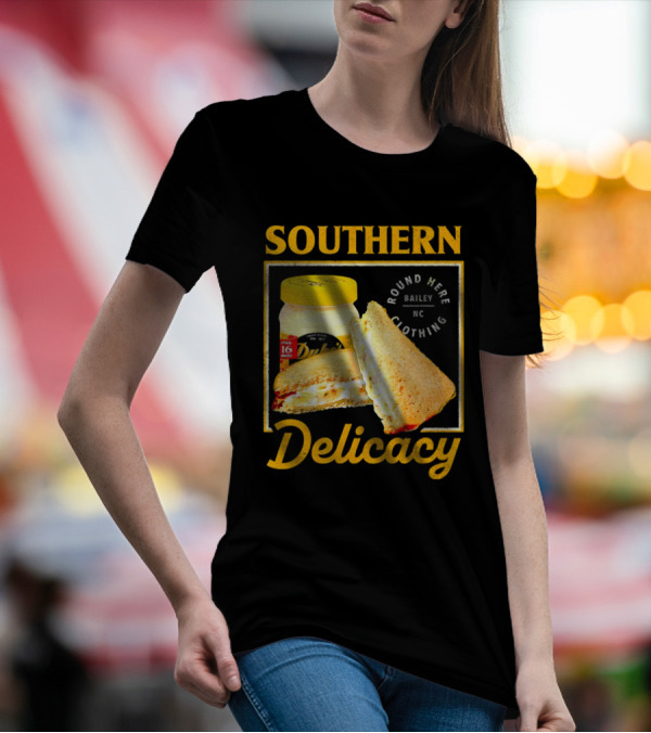 Southern Delicacy Duke's Mayo Round Here Bailey NC Clothing T-Shirt