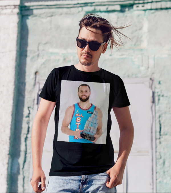 Stephen Curry MVP NBA All-Star Game 2025 Trophy Winner KIA Jordan Basketball T-Shirt