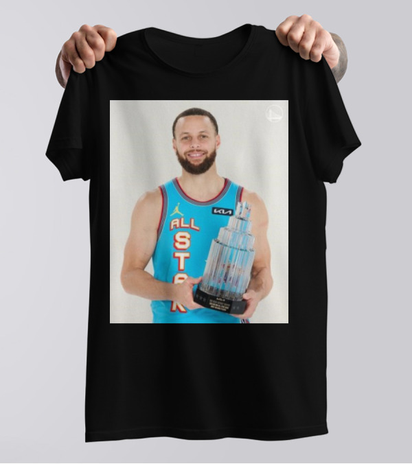 Stephen Curry MVP NBA All-Star Game 2025 Trophy Winner KIA Jordan Basketball T-Shirt