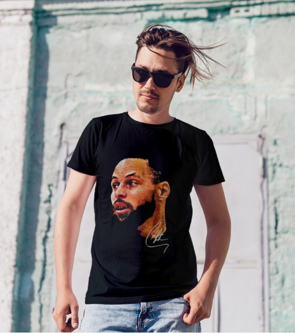 Stephen Curry NBA Big Face Signature T-Shirt