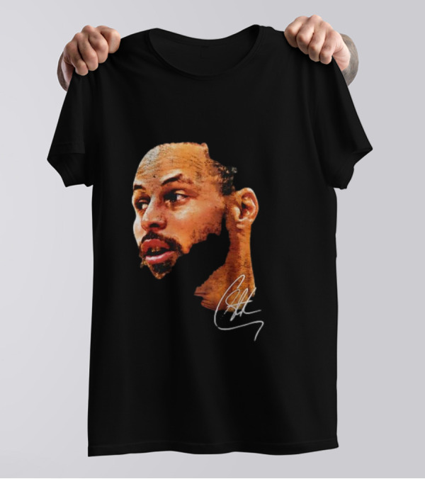 Stephen Curry NBA Big Face Signature T-Shirt