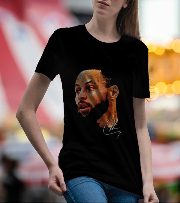 Stephen Curry NBA Big Face Signature T-Shirt