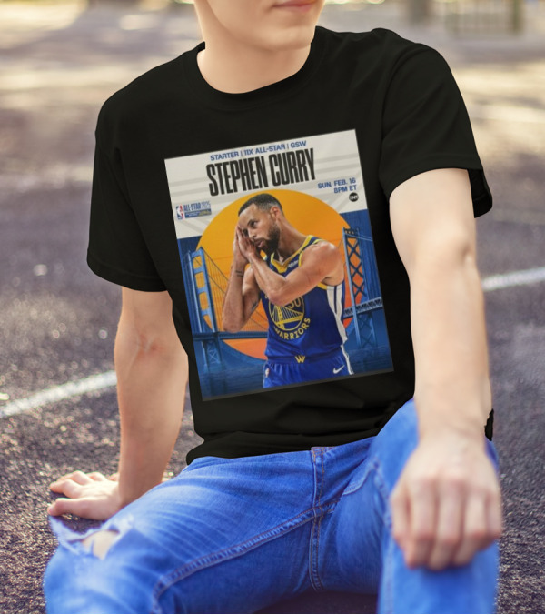 Stephen Curry 2025 NBA All-Star Starter GSW February 16th TNT T-Shirt