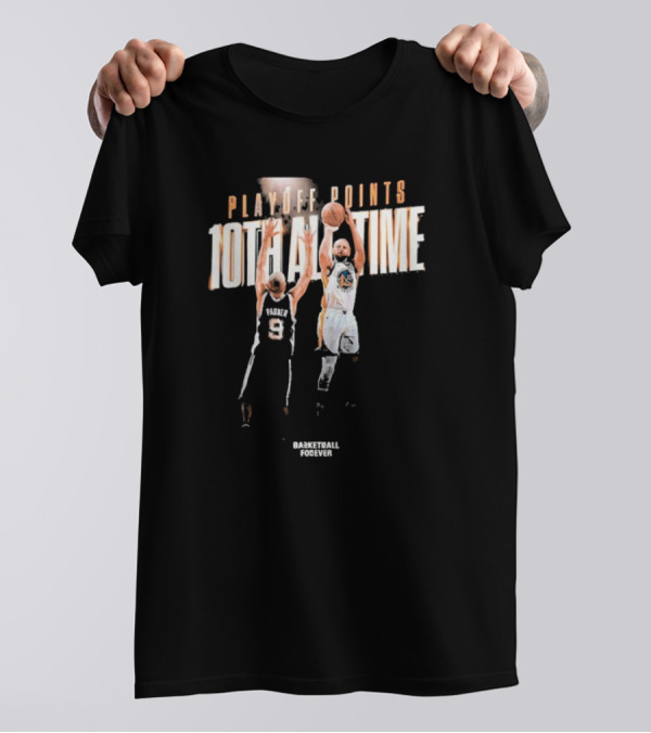 Stephen Curry Playoff Points 10th All-Time Jump Shot 2025 T-Shirt