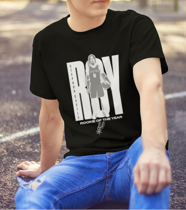 Stephon Castle San Antonio Spurs 2025 ROTY Prediction NBA Rookie Of The Year T-Shirt
