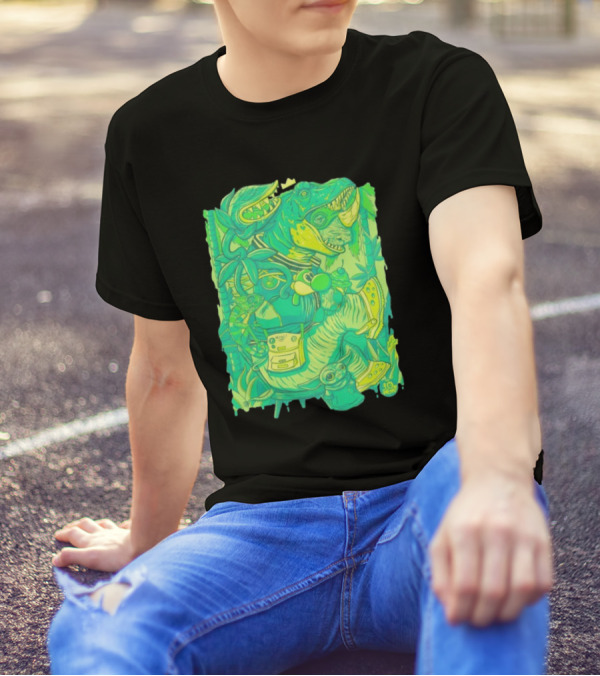 Ten Hundred Green Rhino 10 Hun Adventure T-Shirt