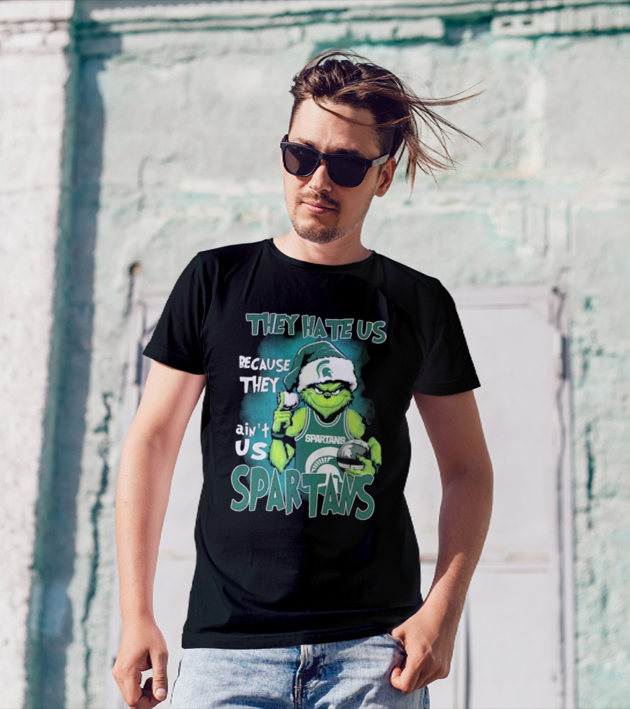 The Grinch They Hate Us Because They Ain’t Us Spartans T-Shirt