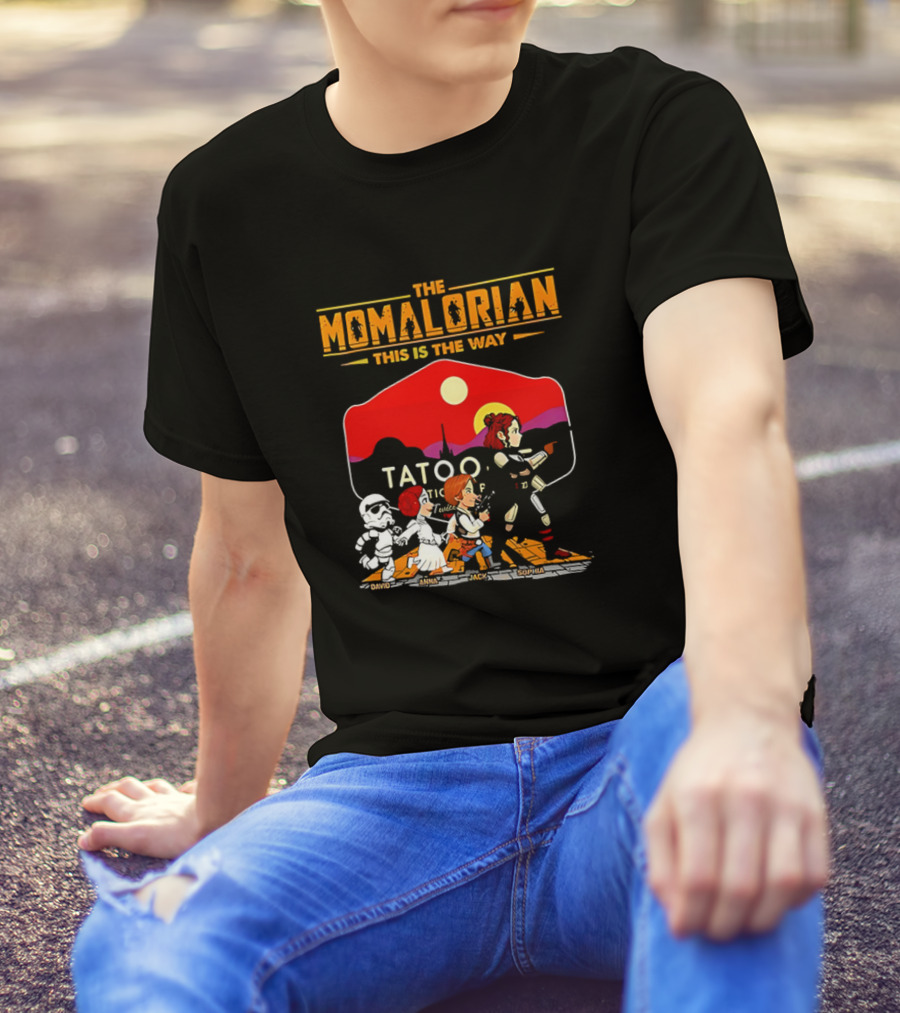 The Momalorian This Is The Way Tatooine Cartoon Adventure T-Shirt