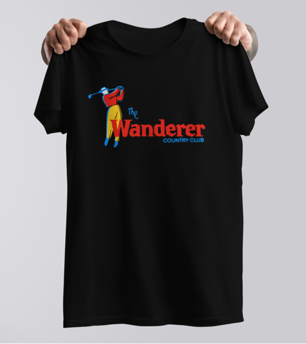 The Wanderer Country Club Golfer Swing Illustration T-Shirt