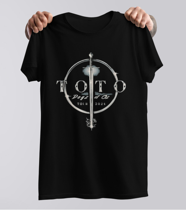 Toto Dogz Of Oz Tour 2024 Sword Logo T-Shirt