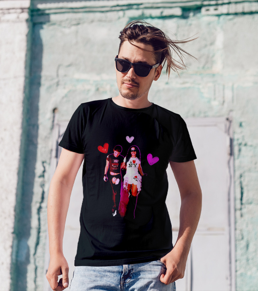Troye Sivan Charli XCX Heart Motif NY Fashion Style T-Shirt