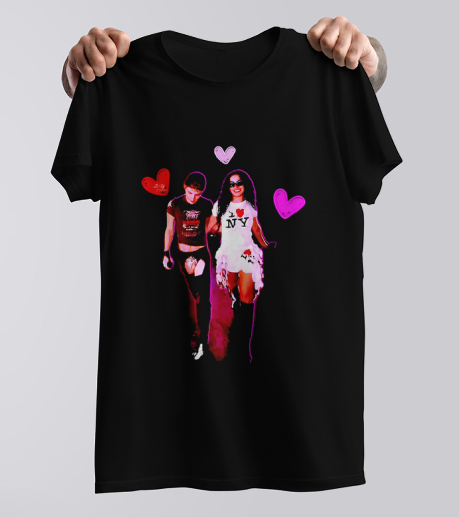 Troye Sivan Charli XCX Heart Motif NY Fashion Style T-Shirt