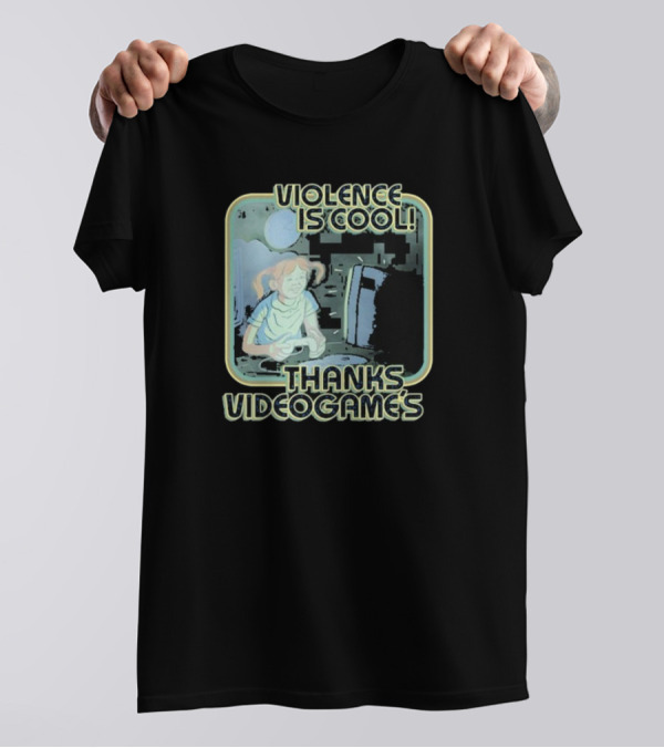 Violence Is Cool Thanks Videogame's Retro Gamer Moonlight Adventure T-Shirt