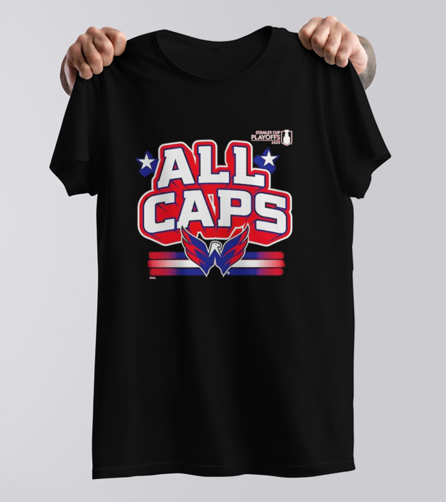 ALL CAPS Washington Capitals 2025 Stanley Cup Playoffs T-Shirt