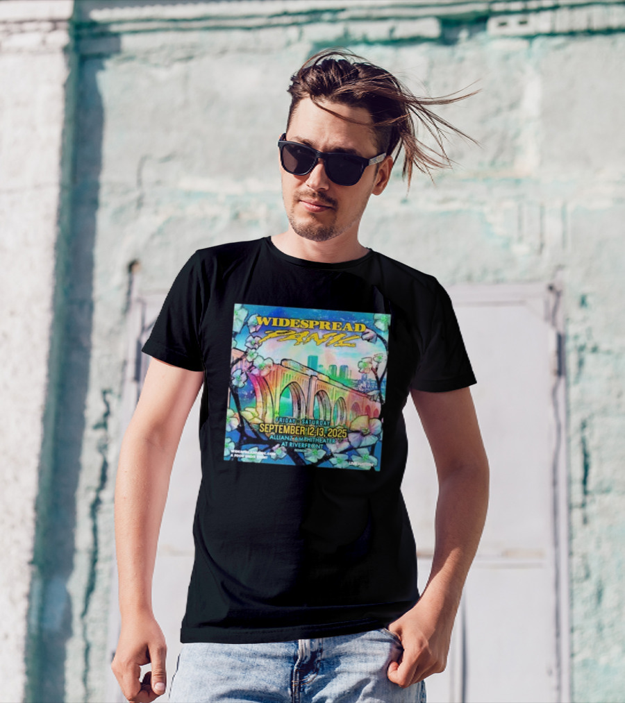 Widespread Panic Show At Allianz Amphitheater In Riverfront Richmond VA On September 12-13 2025 T-Shirt