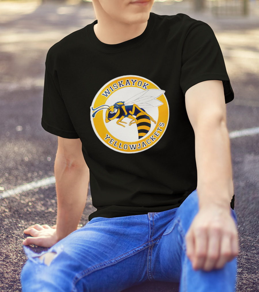 Wiskayok Yellowjackets Buzzing Insect Emblem T-Shirt