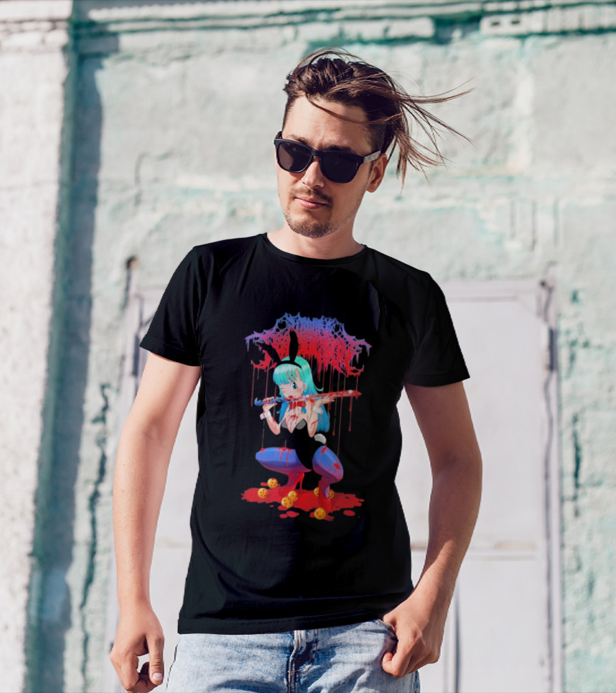 Within Destruction Blood Sword Dragon Ball Bulma With Dragon Balls T-Shirt