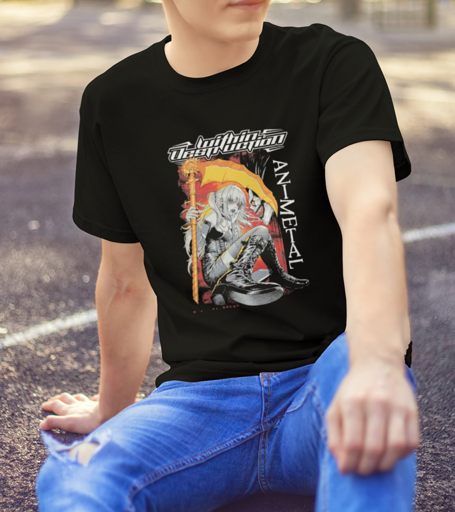 Within Destruction Misa Animetal Ryuk Death Note Anime Crossover T-Shirt