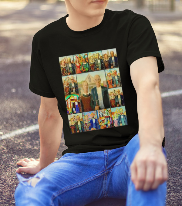 Styles Of American Gothic Painting Variations T-Shirt