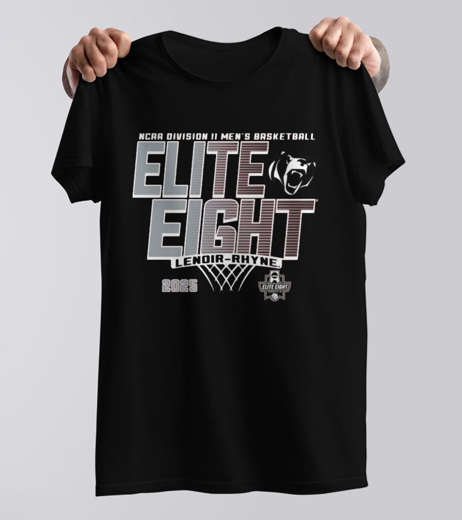 NCAA Division II Men's Basketball Elite Eight Lenoir-Rhyne 2025 T-Shirt