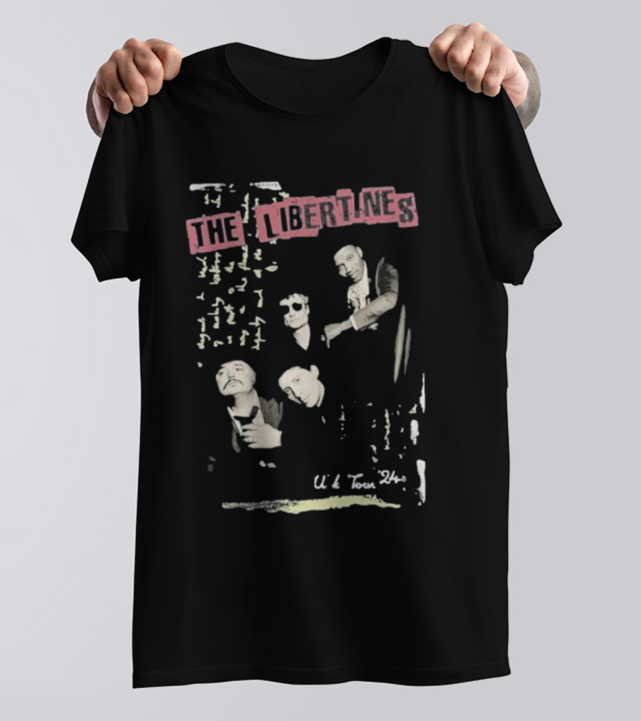 The Libertines UK Tour 24 Band Artwork T-Shirt