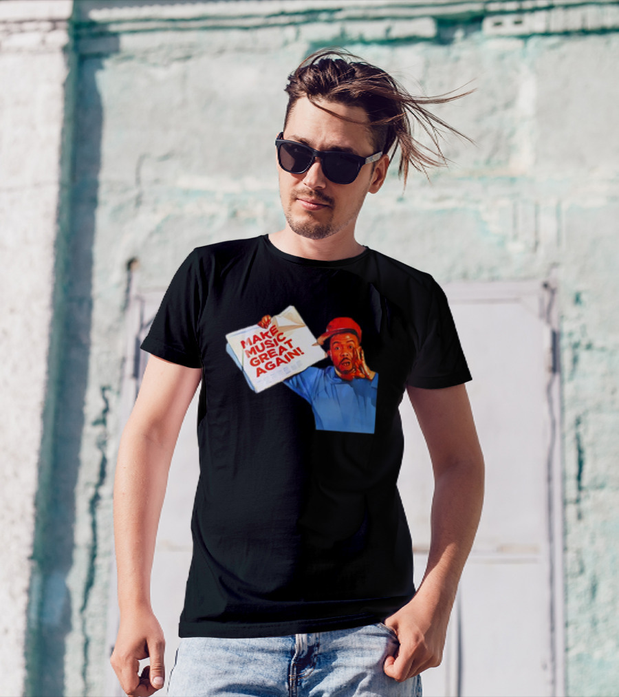 Timbo Land Make Music Great Again Newspaper Character T-Shirt
