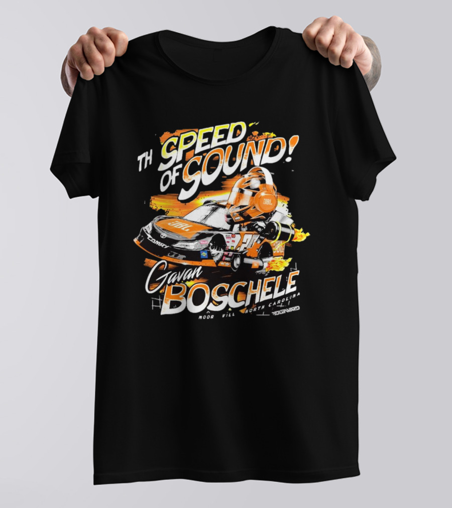 Toyota JBL Gavan Boschele Speed Of Sound Mooresville North Carolina Racing T-Shirt