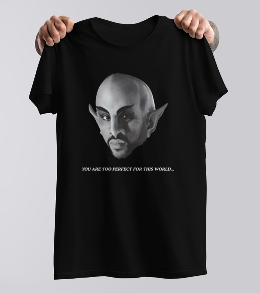 Vaticano You Are Too Perfect For This World Fantasy Creature Portrait T-Shirt