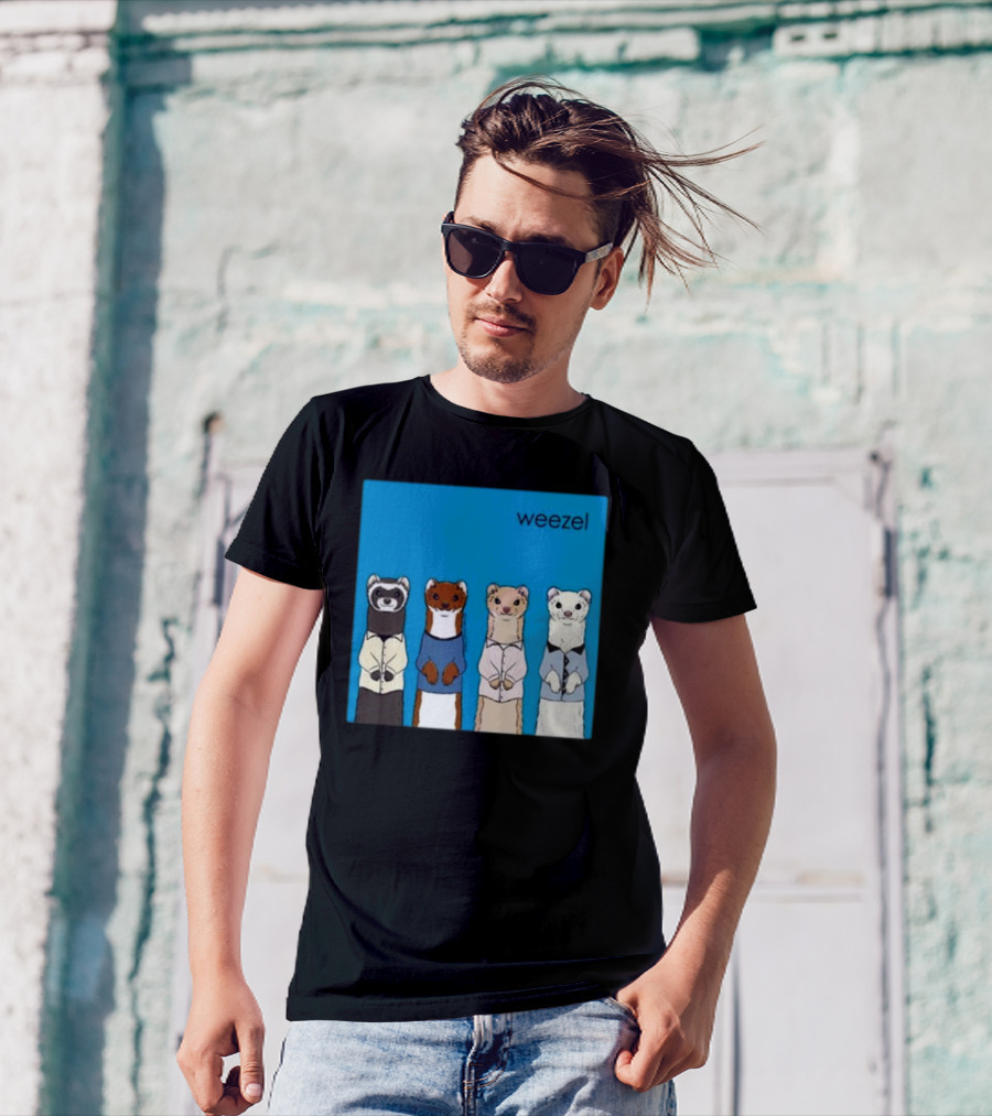 Weezel Weasel In Colorful Outfits Quartet T-Shirt