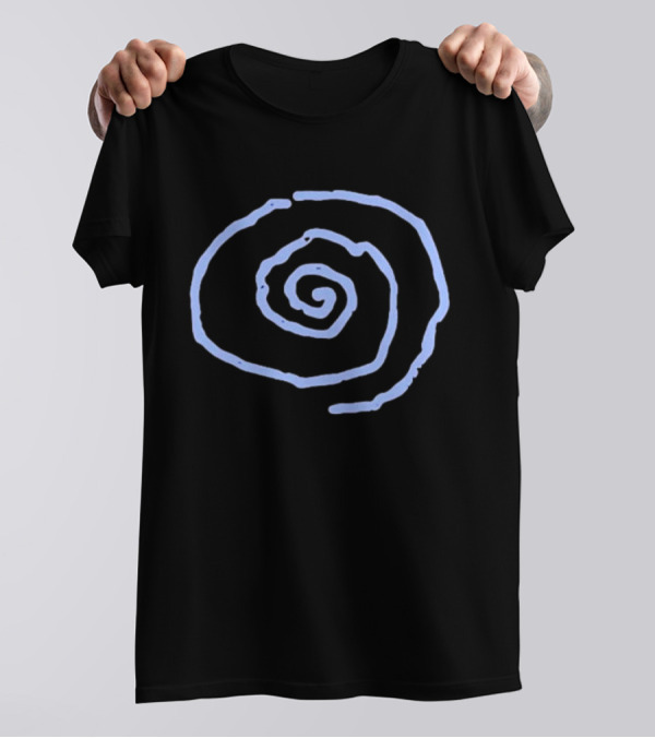 Whirr Raw Blue Spiral T-Shirt