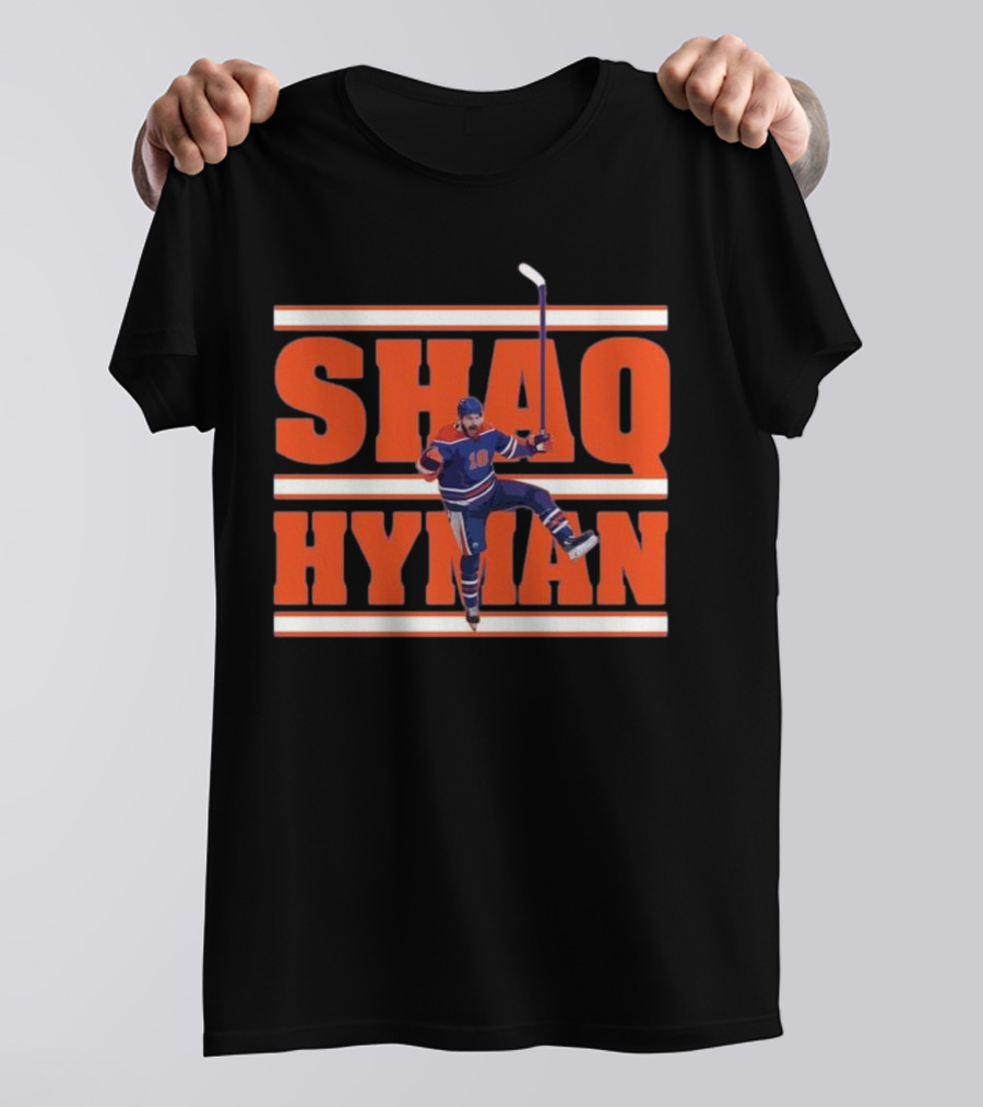 SHAQ HYMAN Hockey Player Celebration T-Shirt
