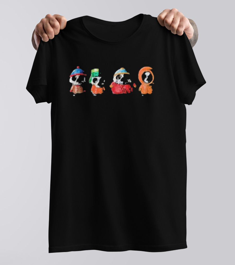 Zero Skateboards Southpark Skeleton Characters T-Shirt