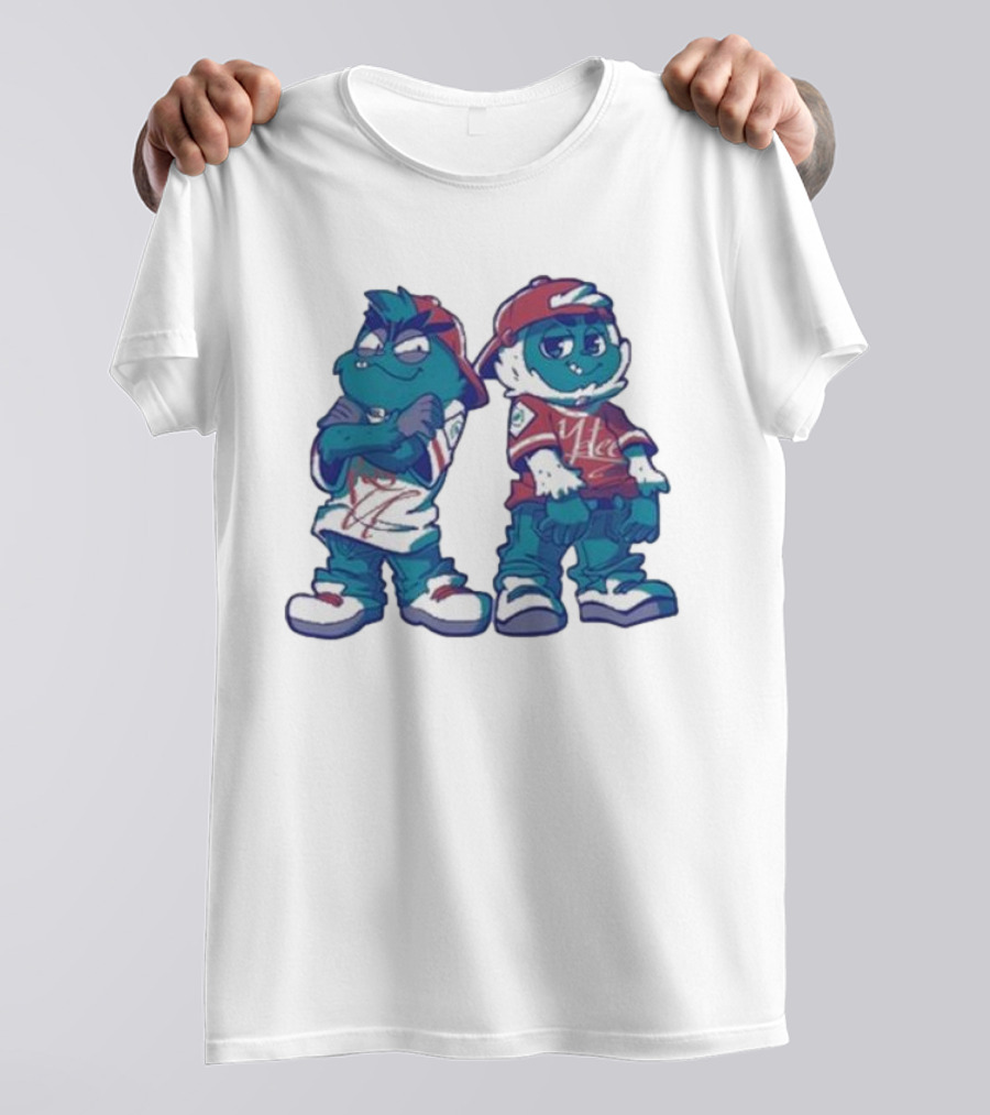 2 Kewl 4 School April Fools 2025 Hip Hop Cartoon Characters In Caps And Sneakers T-Shirt