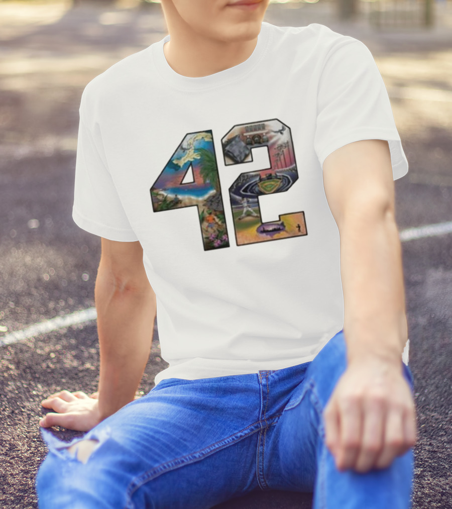 42 Mariano Rivera Foundation Iconic Baseball Imagery T-Shirt