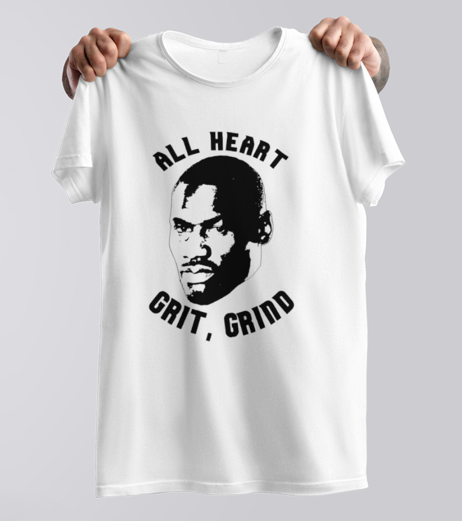All Heart Grit Grind Iconic Tony Allen Face Outline T-Shirt