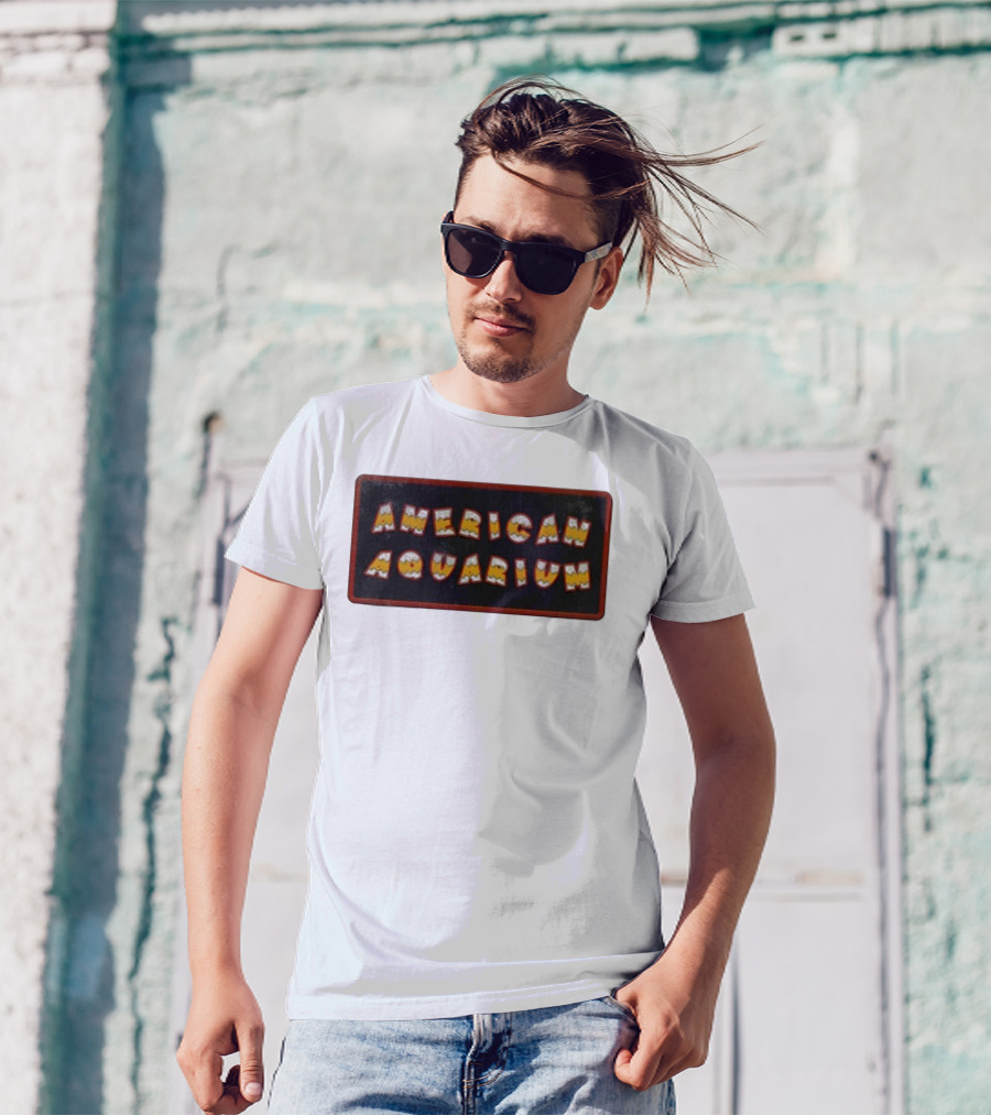 American Aquarium Vintage Aesthetic Letters T-Shirt