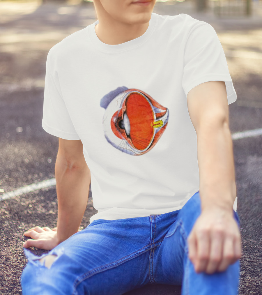 Anatomical Eye Ball Illustration 1991 T-Shirt