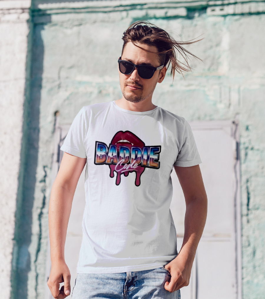 Baddie Code Dripping Lips Urban Style T-Shirt