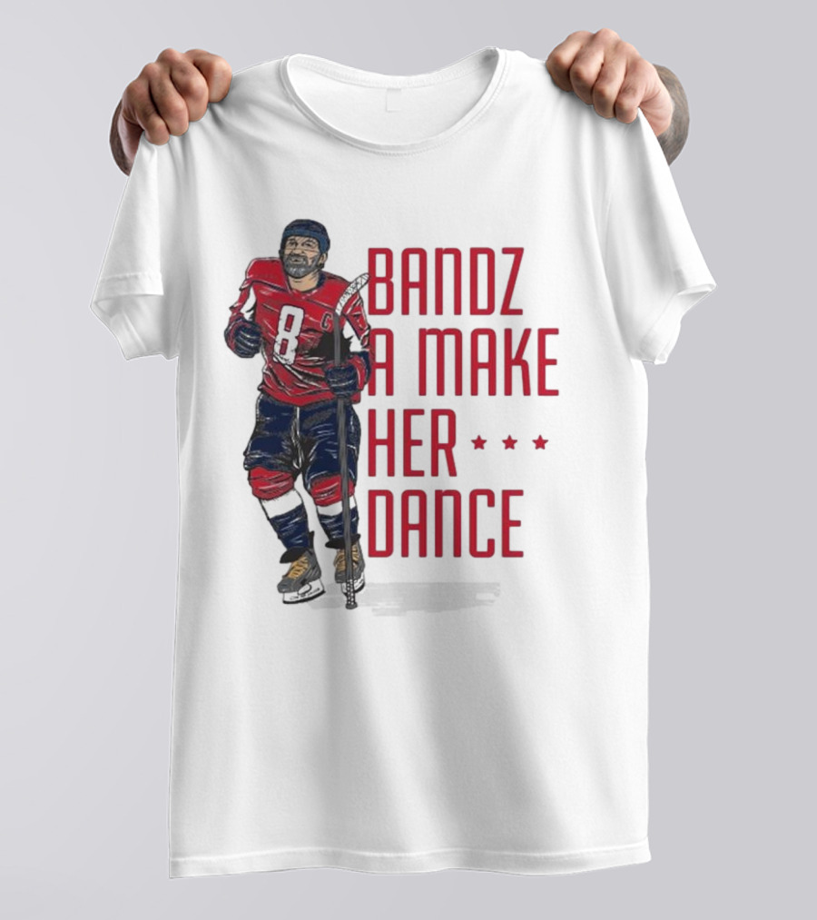 Bandz A Make Her Dance Ice Hockey 8 Stars T-Shirt