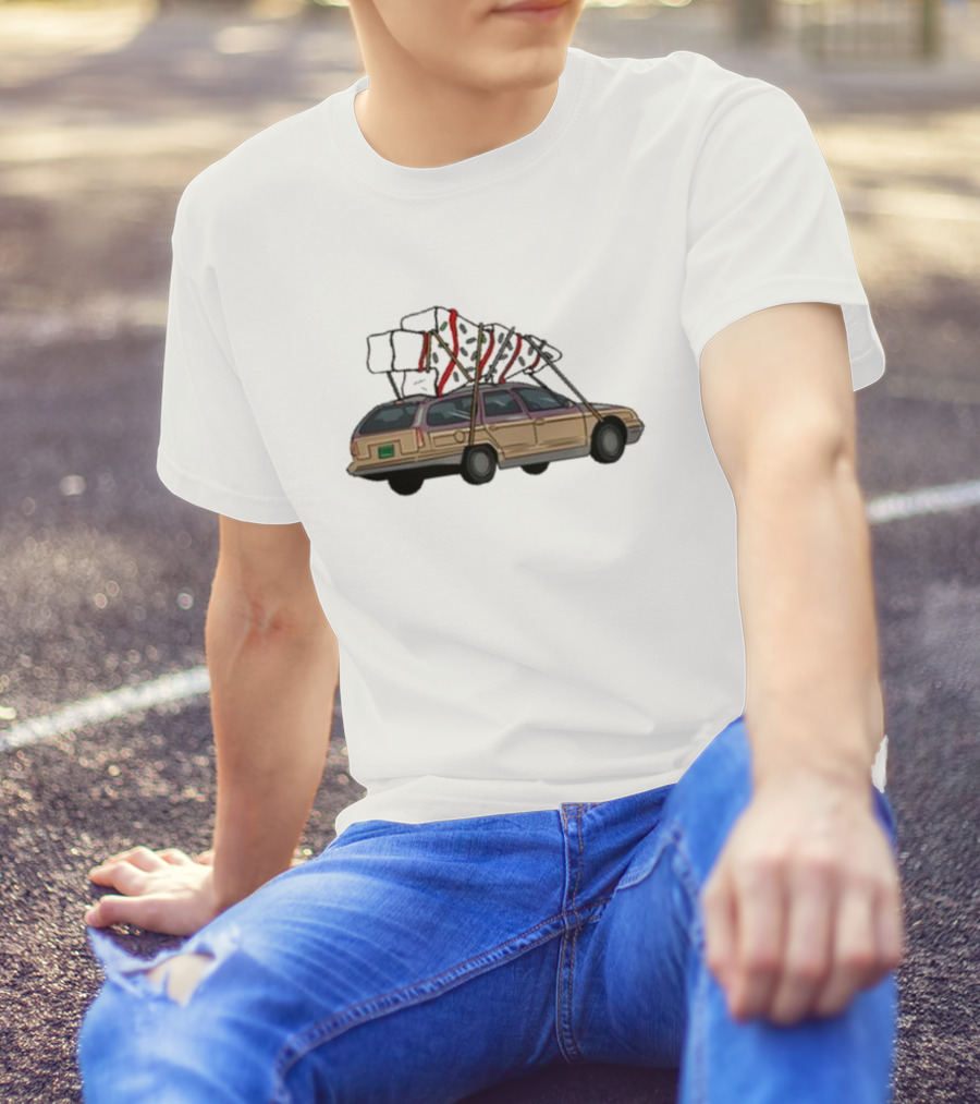 Barbell Voodoo Holiday Road Family Vacation Station Wagon T-Shirt