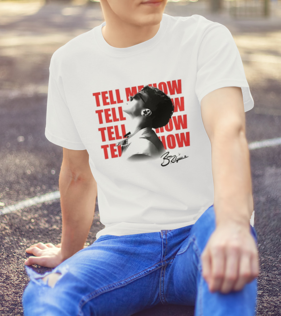 Ben Rodrigues Tell Me How Afro Silhouette And Red Text T-Shirt