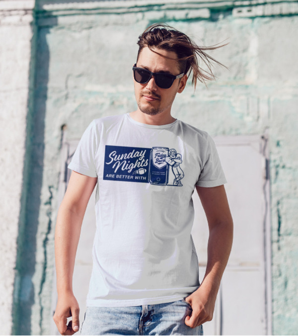 Sunday Nights Are Better With Friday Beers Football Can Hug T-Shirt
