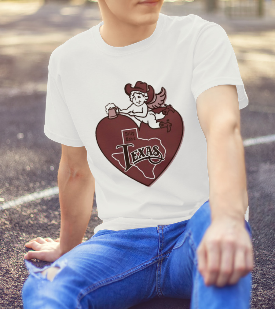 Billy Bob’s Texas Cupids Heart With Cowboy Hat And T-Shirt