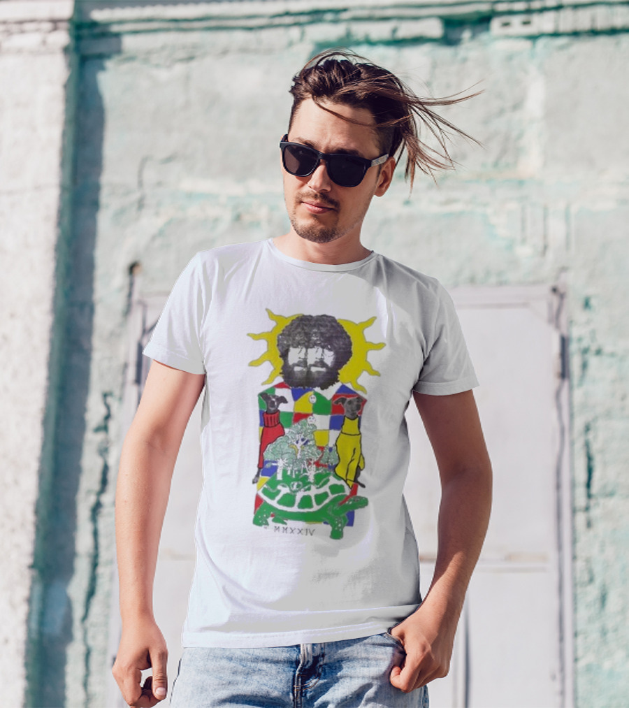 JW Francis Born Losers Records Sunburst Patchwork Dogs And Tortoise MMXXIV T-Shirt