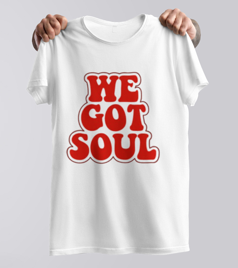 Burna Boy We Got Soul Retro Red Text Style T-Shirt