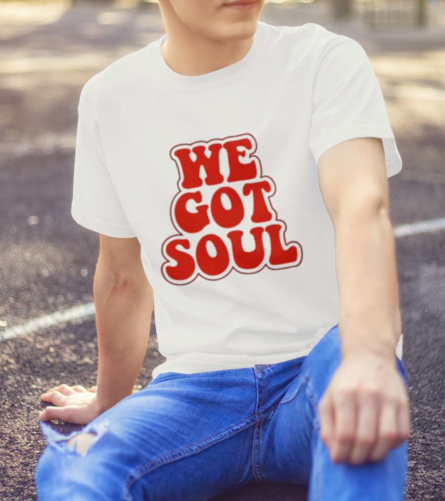 Burna Boy We Got Soul Retro Red Text Style T-Shirt
